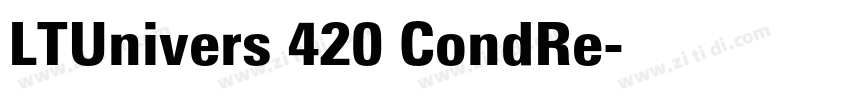 LTUnivers 420 CondRe字体转换